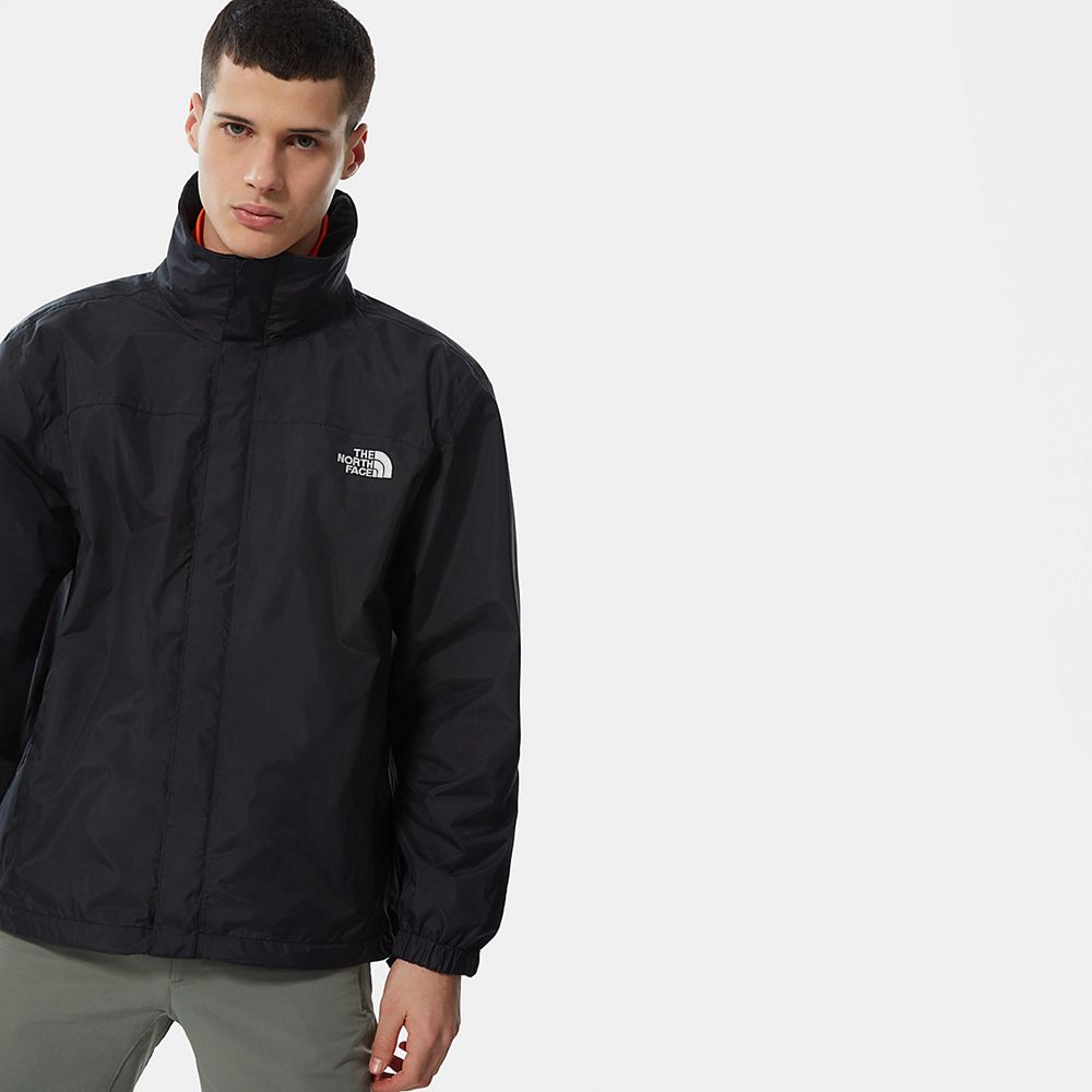 The North Face Rain Jacket Mens Australia - The North Face Resolve Black Hiking (JYP-103762)